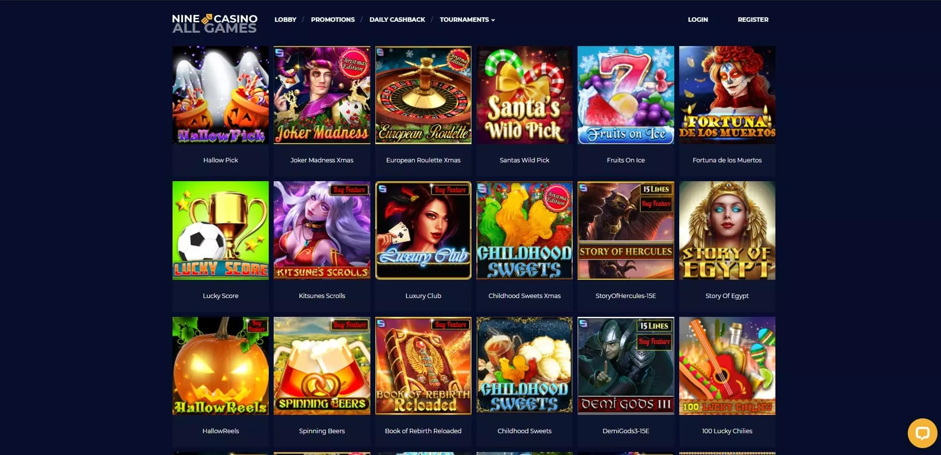 nine casino TOC