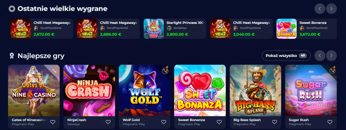 Nine Casino Polska TOC