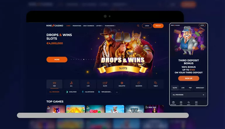Nine casino boonus ilma sissemakseta